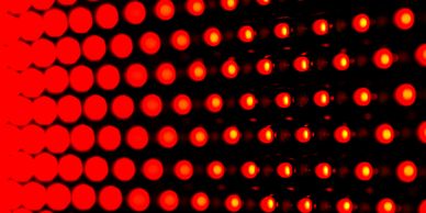 An image of an LED red light for red light therapy.