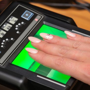 Fingerprint scanner and hand