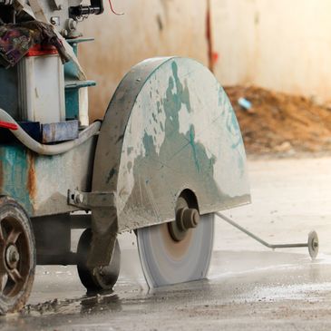 cutting concrete for repair in Edmonton