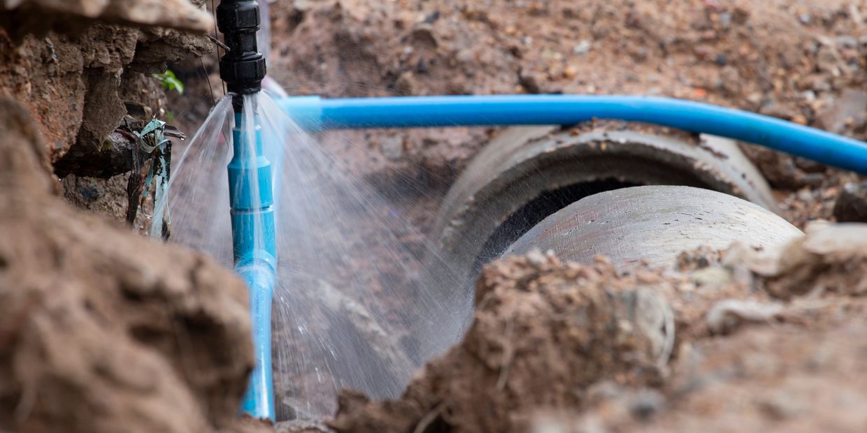 Residential Backyard Water Line Repair