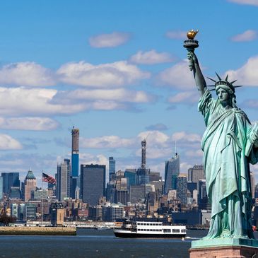 Freebom via statue of liberty 
