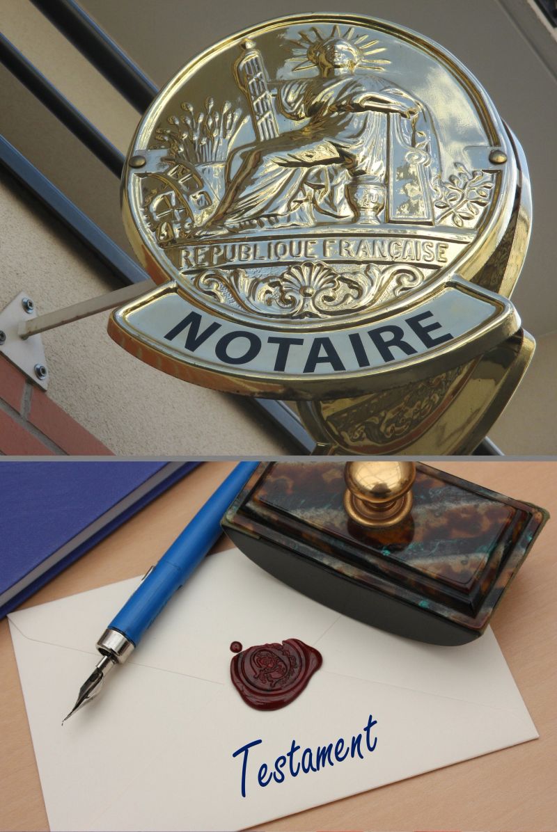 Notarial Office  Testament signed  Notarial act