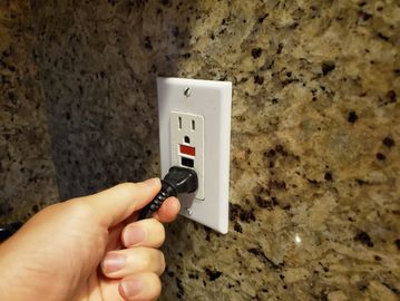 Contractor making post-inspection repairs during real estate transaction