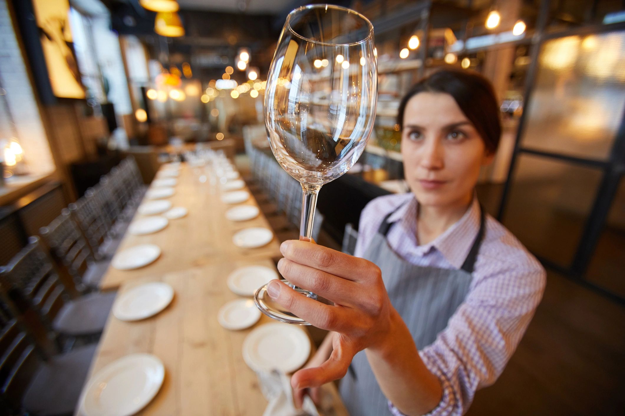 clean wine glass