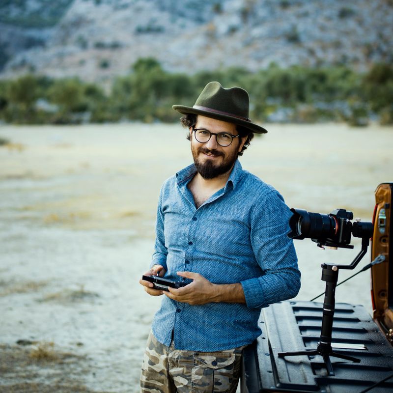 Adventure photographer outdoor portrait