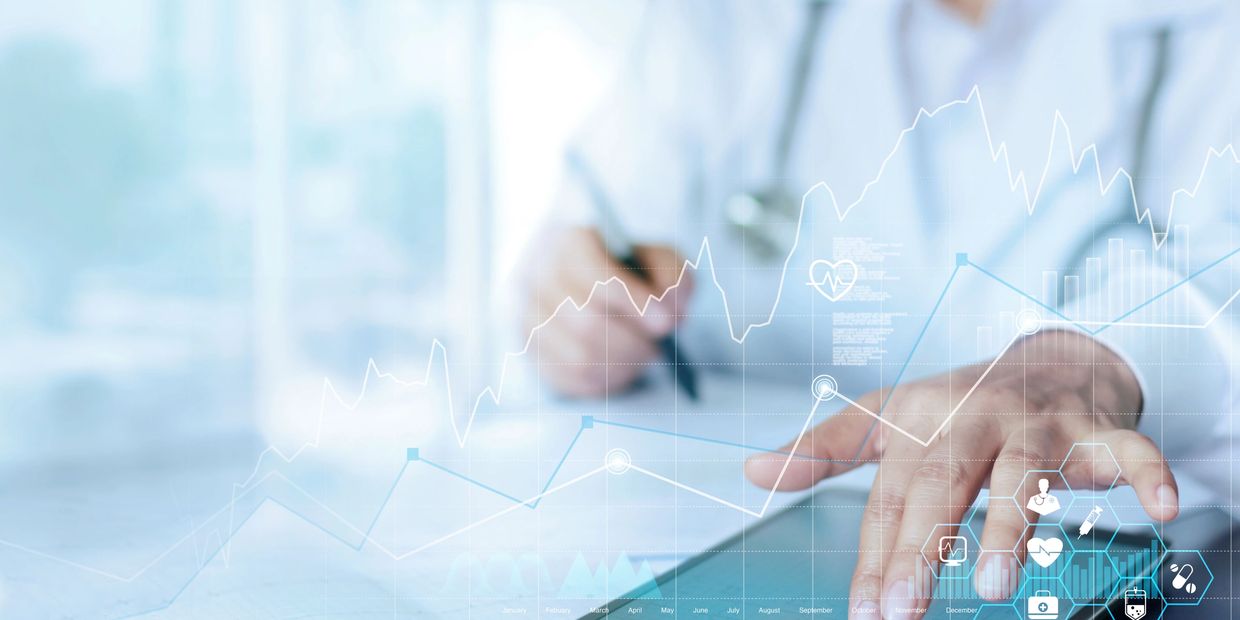 medical graph, resting metabolic rate and VO2 max testing