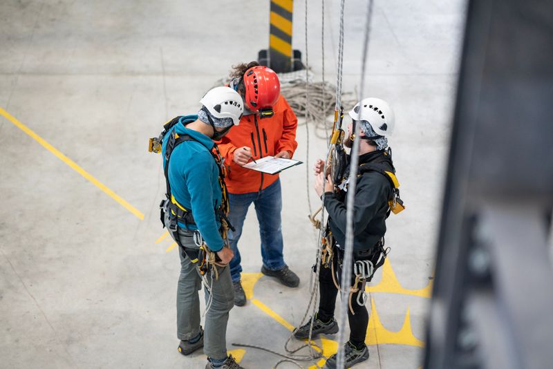 Engineer doing inspection in construction site