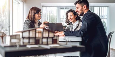 Real estate investors, discussing new deal.