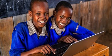 Children Studying Together