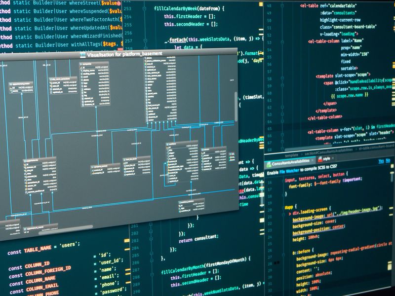 Back-end project architecture development. Markup, database diagram