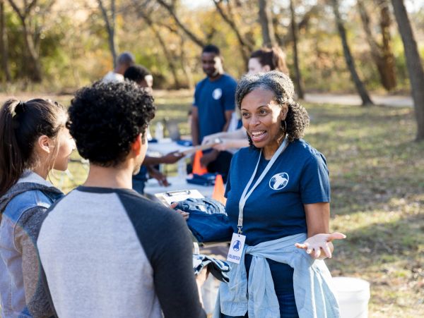 Community members working together for change.