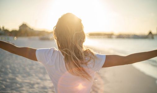 Sunset in a field, doorway to your soul