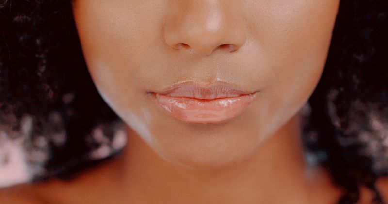 Cropped shot of a beautiful woman’s glossy lips