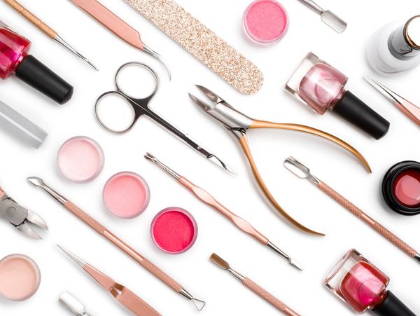Assorted nail care tools.