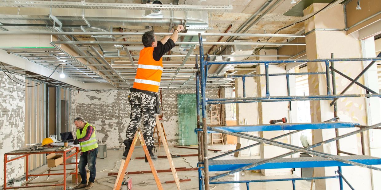 commercial construction team