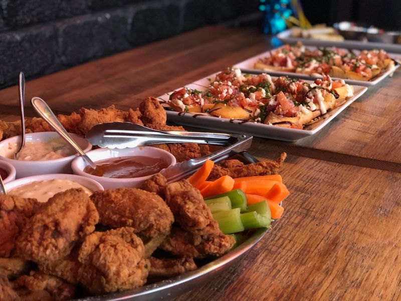 An array of finger foods