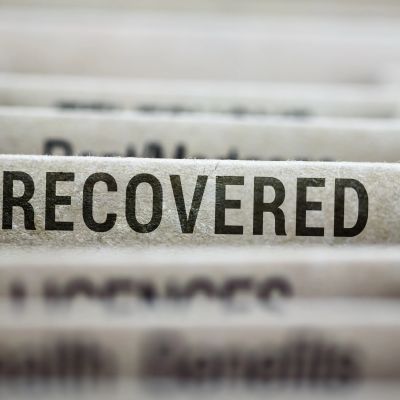 File folder labeled 'RECOVERED'.