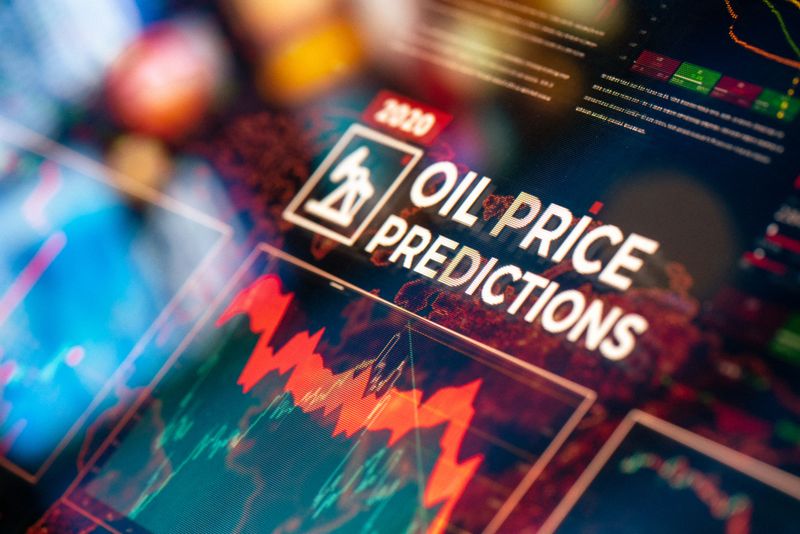 Crude Oil Price Predictions Concept Background