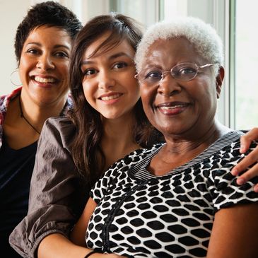 Mother and daughters