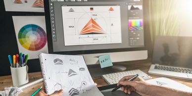 On-brand marketing graphics created for small businesses