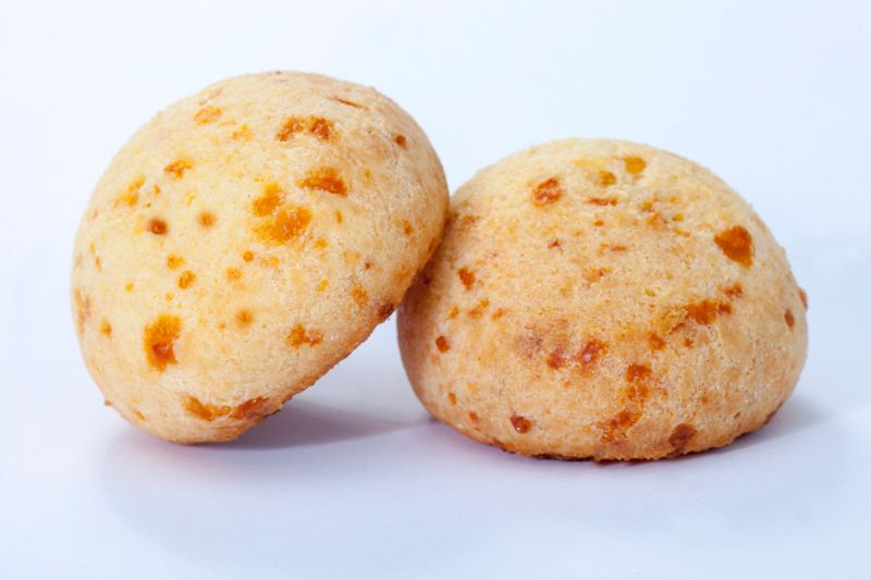 Brazilian snack cheese bread, pao de queijo