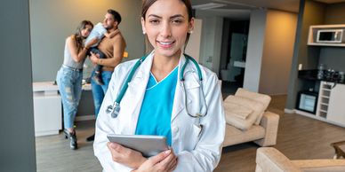 servicios medicos a domicilio, necesitas asistencia medica en tu hogar, llamanos 