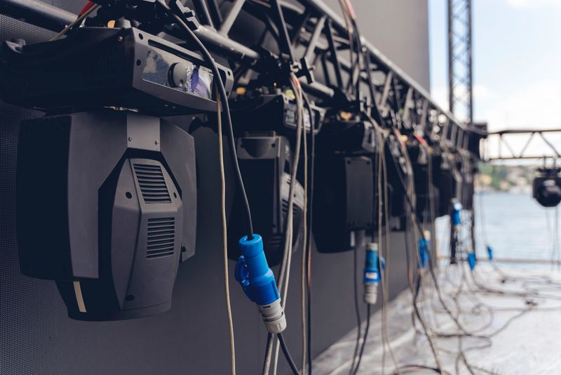 Arts Culture and Entertainment, Building - Activity, Cable, Concert, Construction Industry