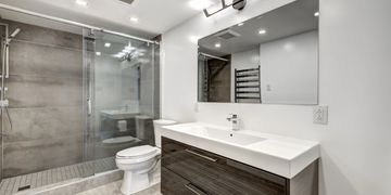 Remodeled Master Bathroom.