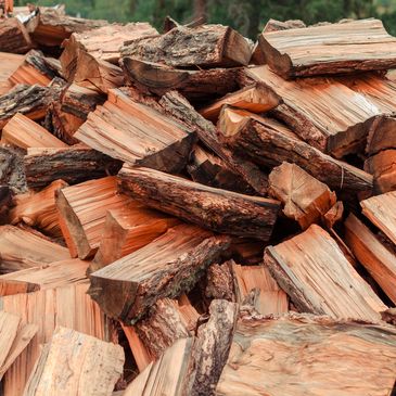 Pile of Pondersosa Pine firewood.