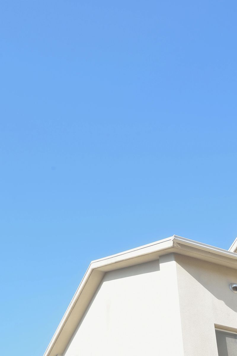 house roof and blue sky