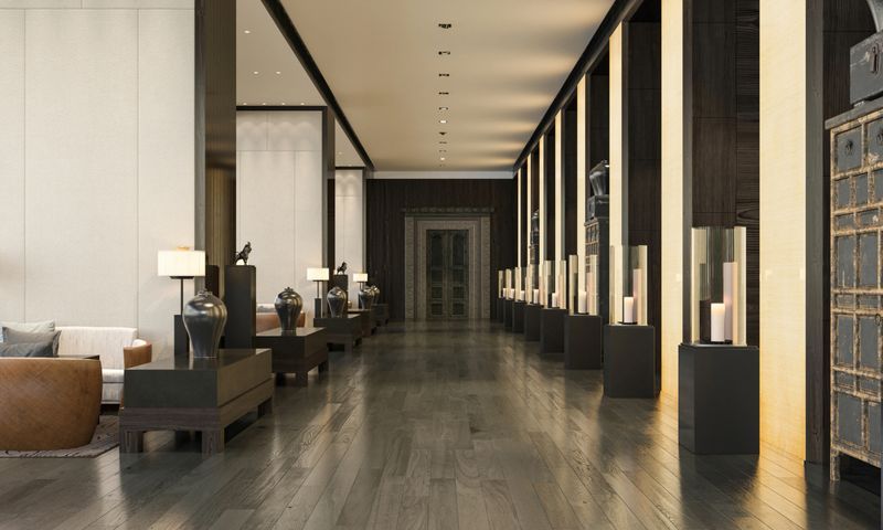 hotel reception lobby
