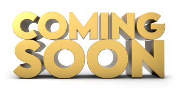 Golden 3D text saying Coming Soon.