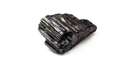 Black Tourmaline Crystal in raw form