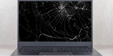 Picture of laptop screen replacement repair