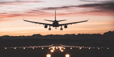 A view of airport Plane are landing On the airport
