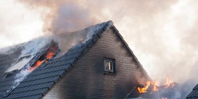 Los Angeles commercial building fire and smoke damage