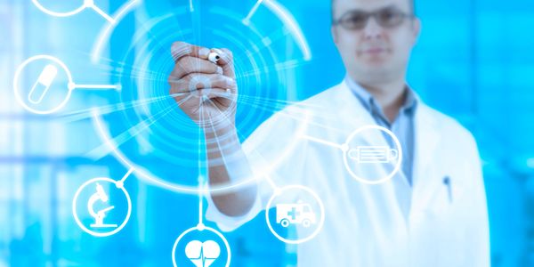 A person practicing meditation in nature, symbolizing wellness and peace.