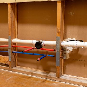 Charleston plumber repiping a home, replacing polybutylene and galvanized pipes with PEX piping