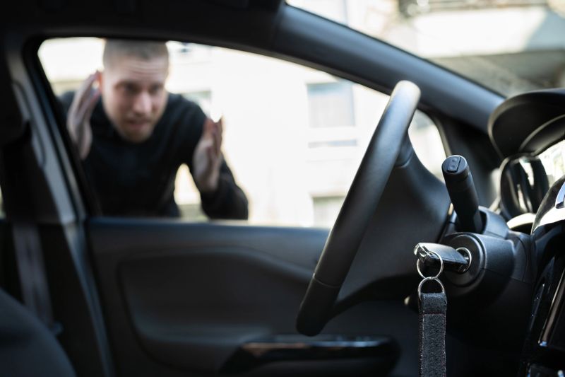 Car Key Lockout. Forgot Inside His Vehicle