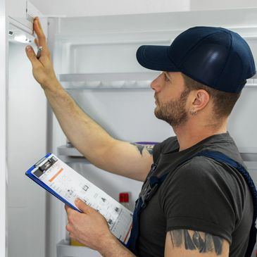 Technician giving customer quote