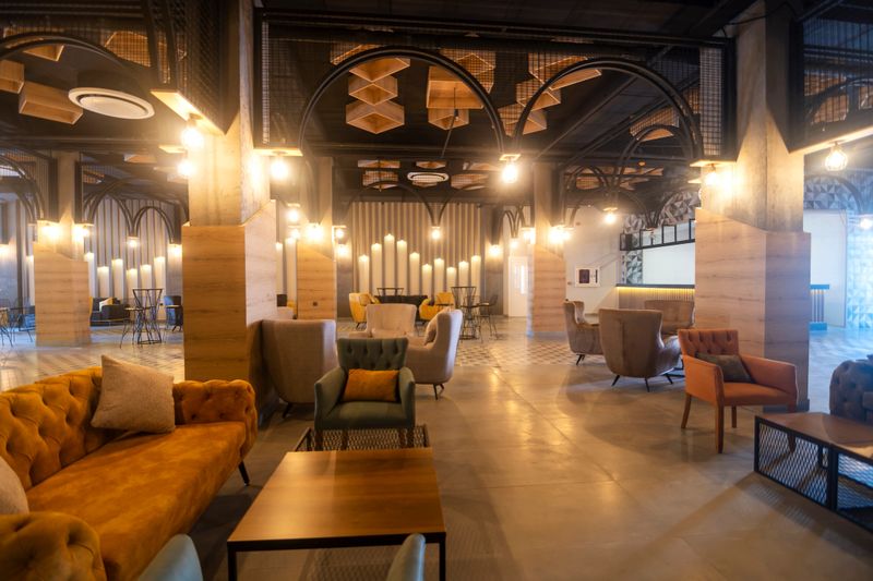 Empty restaurant interior