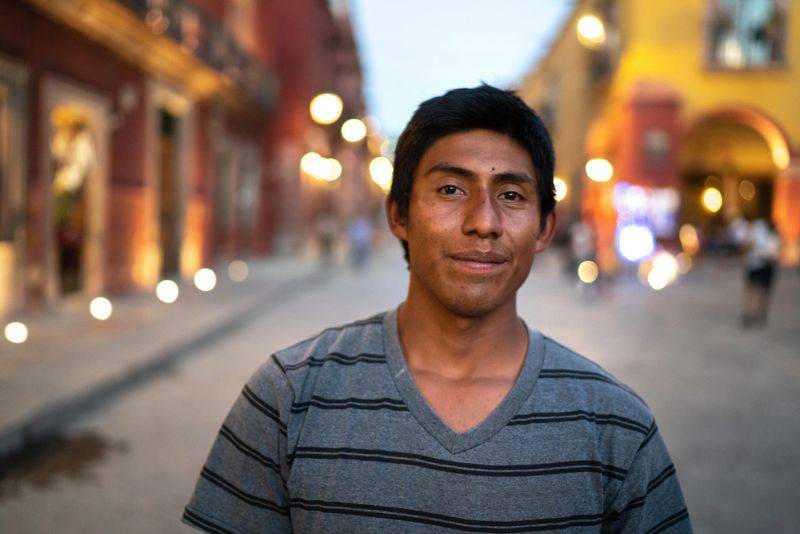 Portrait of a young man outdoors