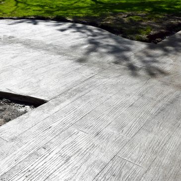 Maryland tree removal and outdoor service concrete display