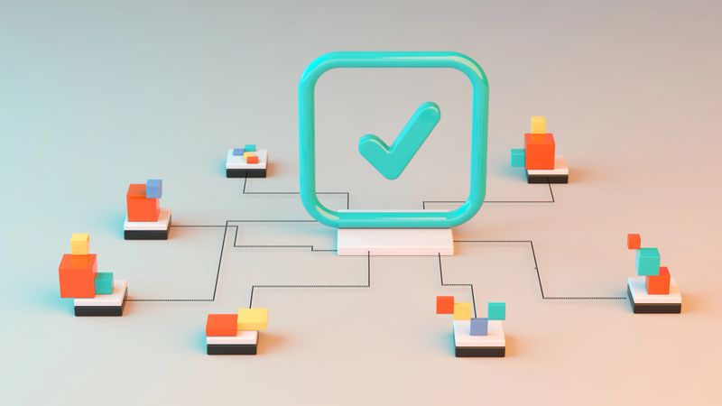 Check box 3d concept