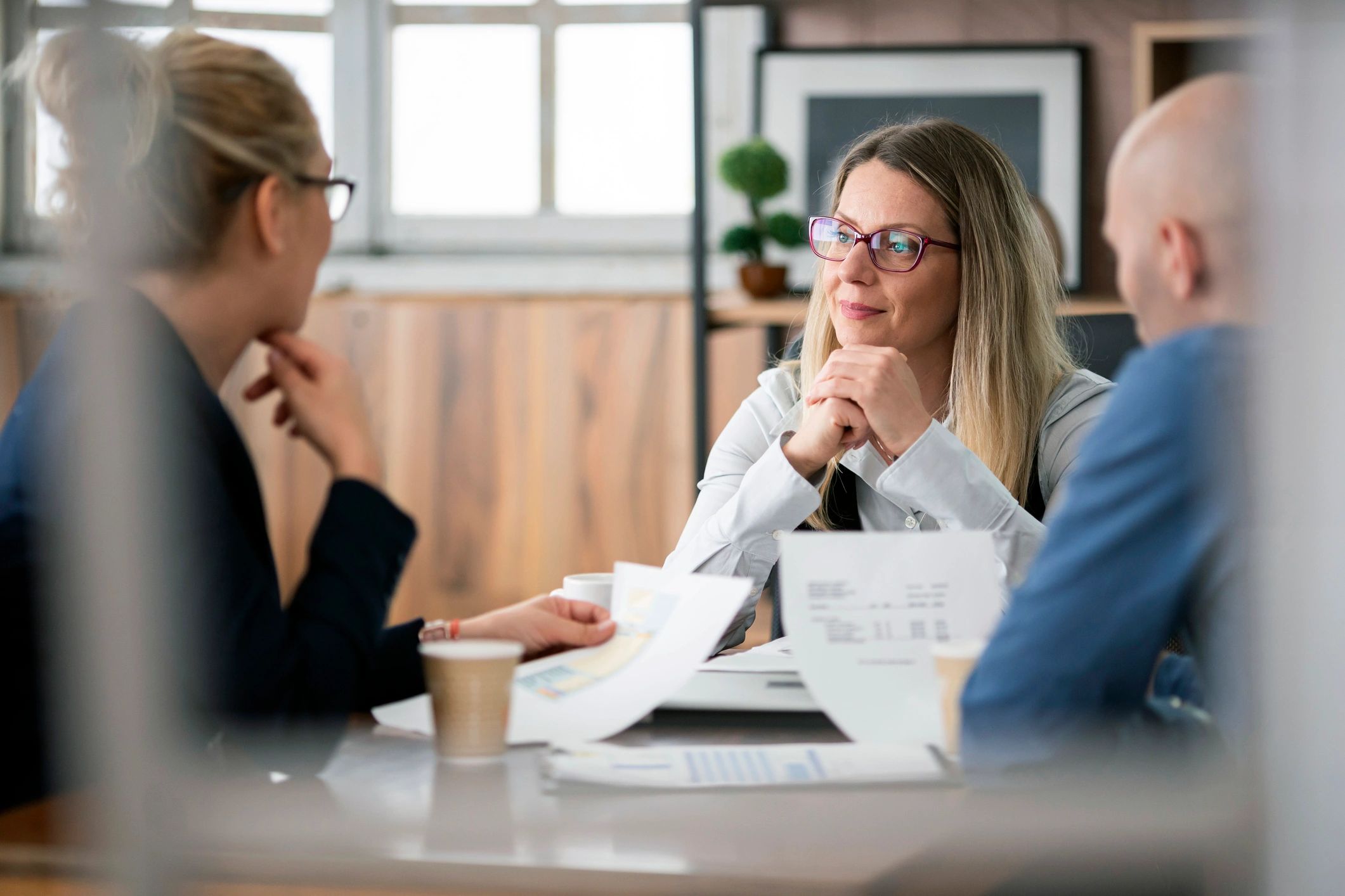Family hiking in the mountains