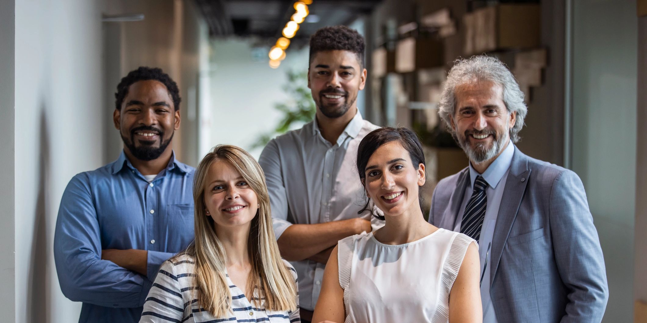 Diverse group of employees