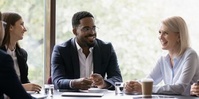 People meeting at a table