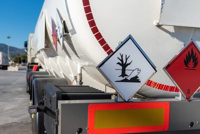 ADR Delivery, flammable, Corrosive 