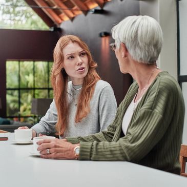 Mother daughter discussion