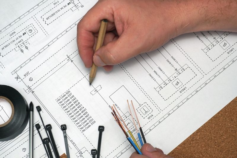 work electricity on electrical paper circuit